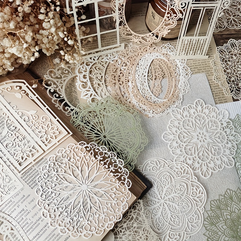 10 pcs Vintage Lace Hollow Mat - Ink Blotter Paper review and price
