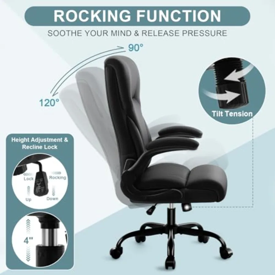 Executive Office Chair, High B - Leather Desk Pad review and price