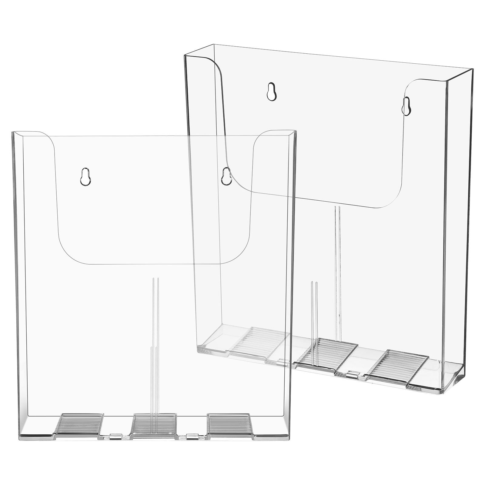 2Pcs Clear Acrylic Wall File O - Magazine Holder Rack review and price