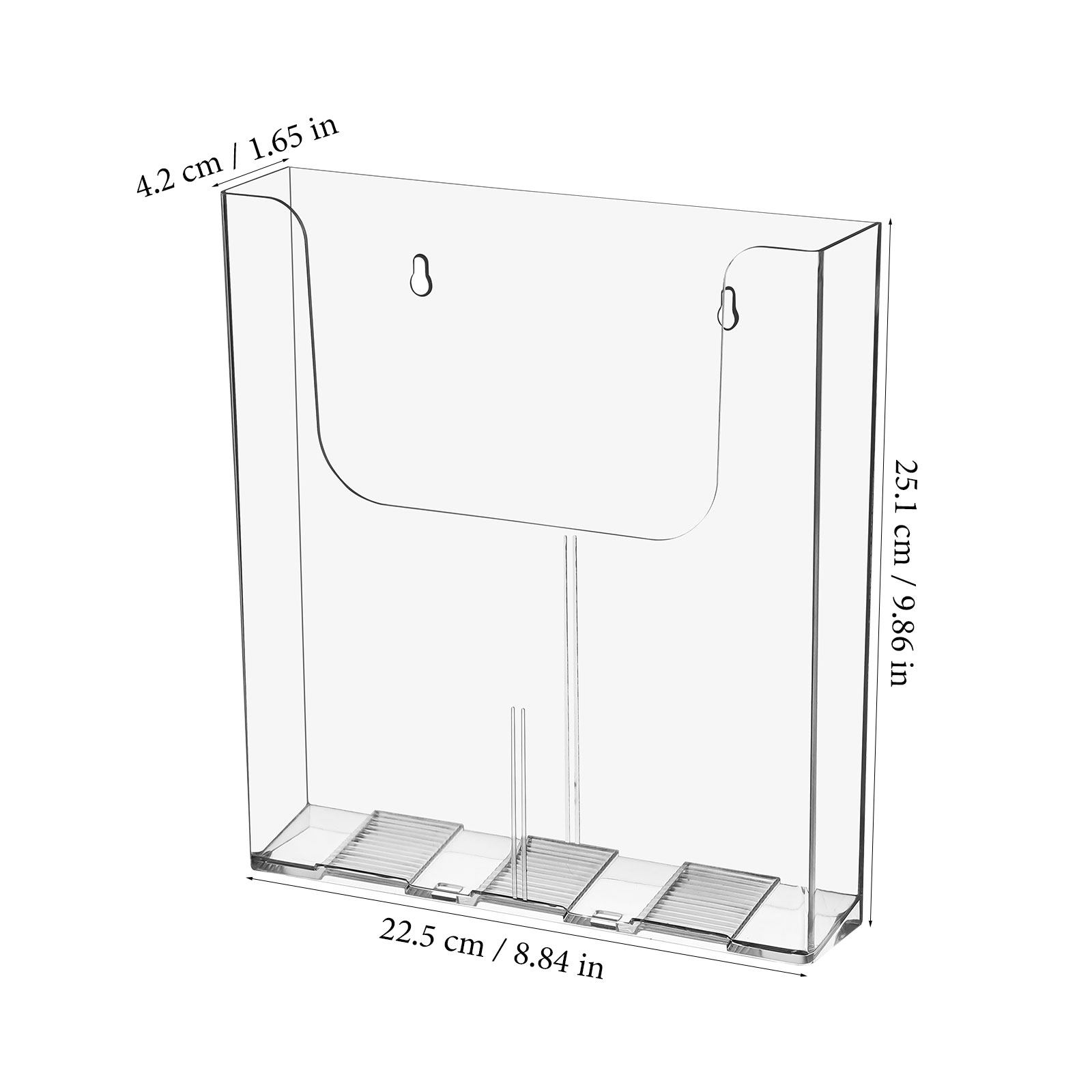 2Pcs Clear Acrylic Wall File O - Magazine Holder Rack review and price